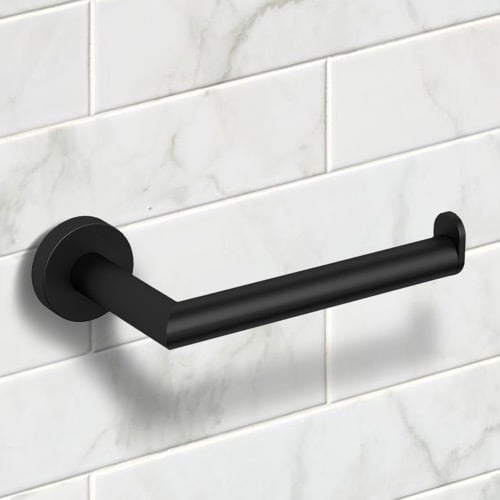 Matte Black Toilet Paper Holder Nameeks NNBL0044